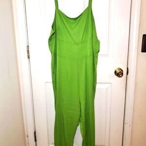 Torrid Green Sleeveless Jumpsuit with Spaghetti Straps
